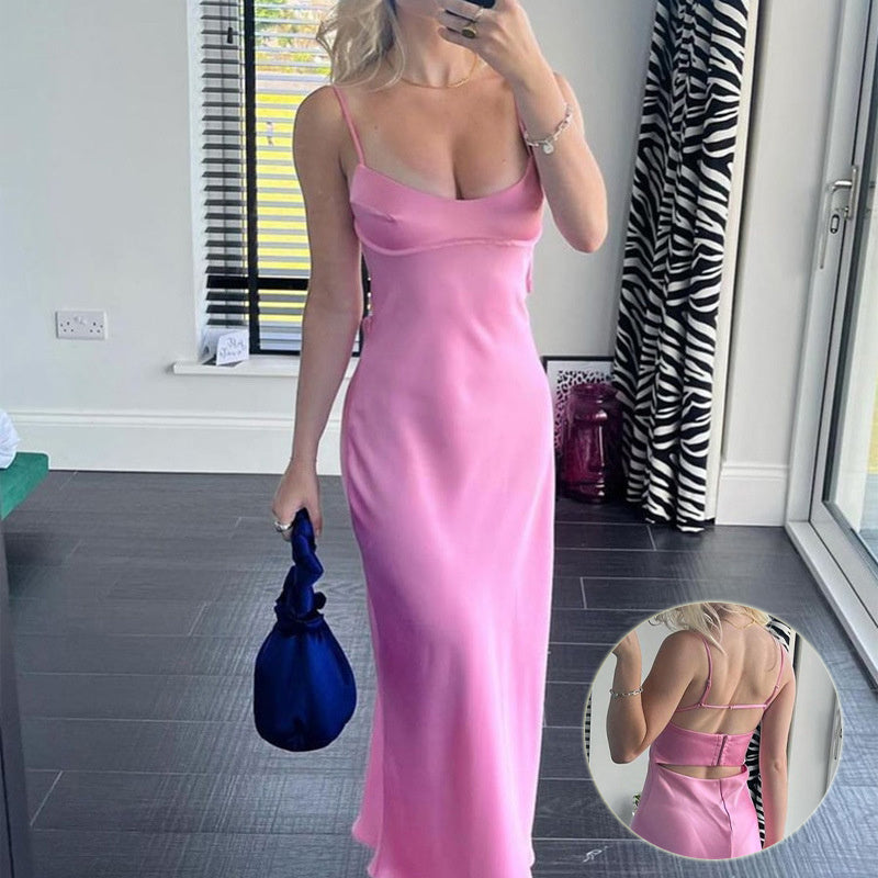 A Lil' Show Off Satin Dress