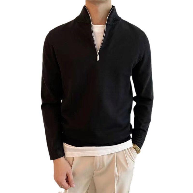Better than Your Average  Men's Quarter Zip Pullover Sweater