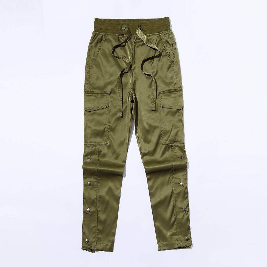 Sleek and Smooth Buttoned Down Cargo Pants