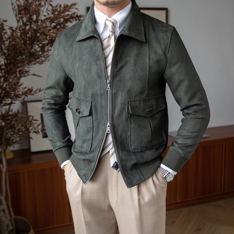 Suede Coffee Bomber