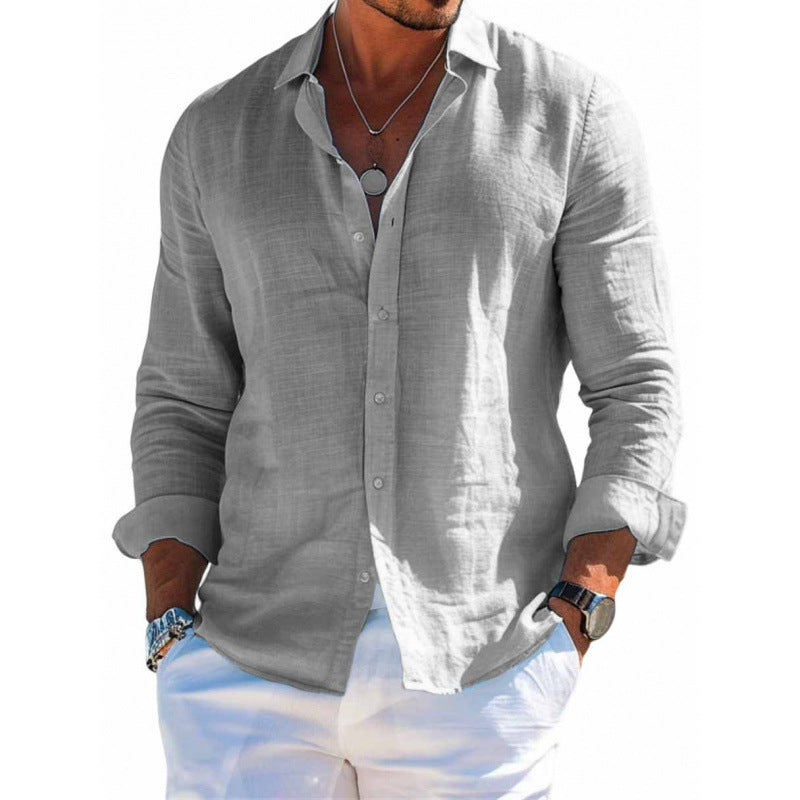 Coastline Button Down Long Sleeve Shirt