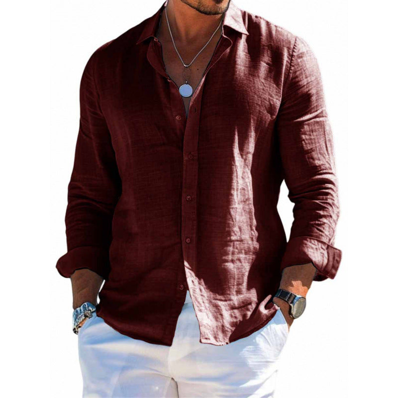 Coastline Button Down Long Sleeve Shirt