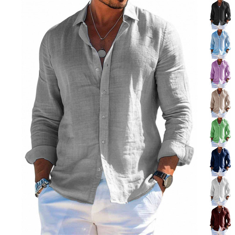 Coastline Button Down Long Sleeve Shirt
