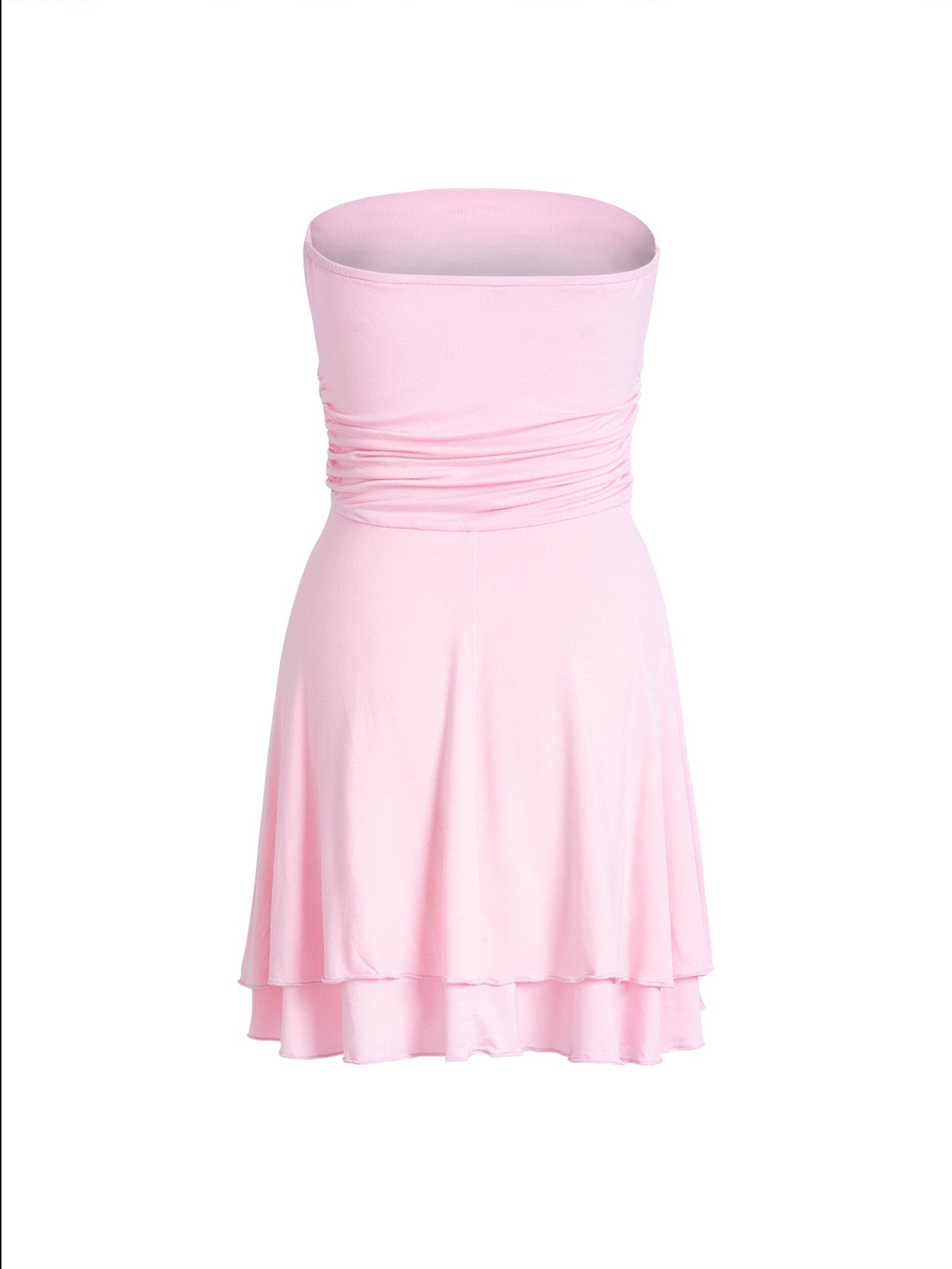 Summertime Sexy Pleated Tube-top Dress