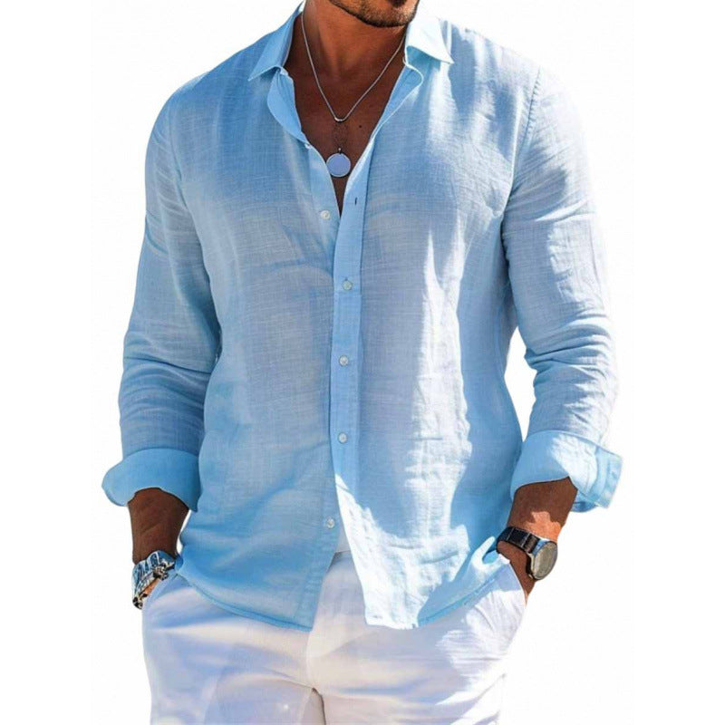 Coastline Button Down Long Sleeve Shirt