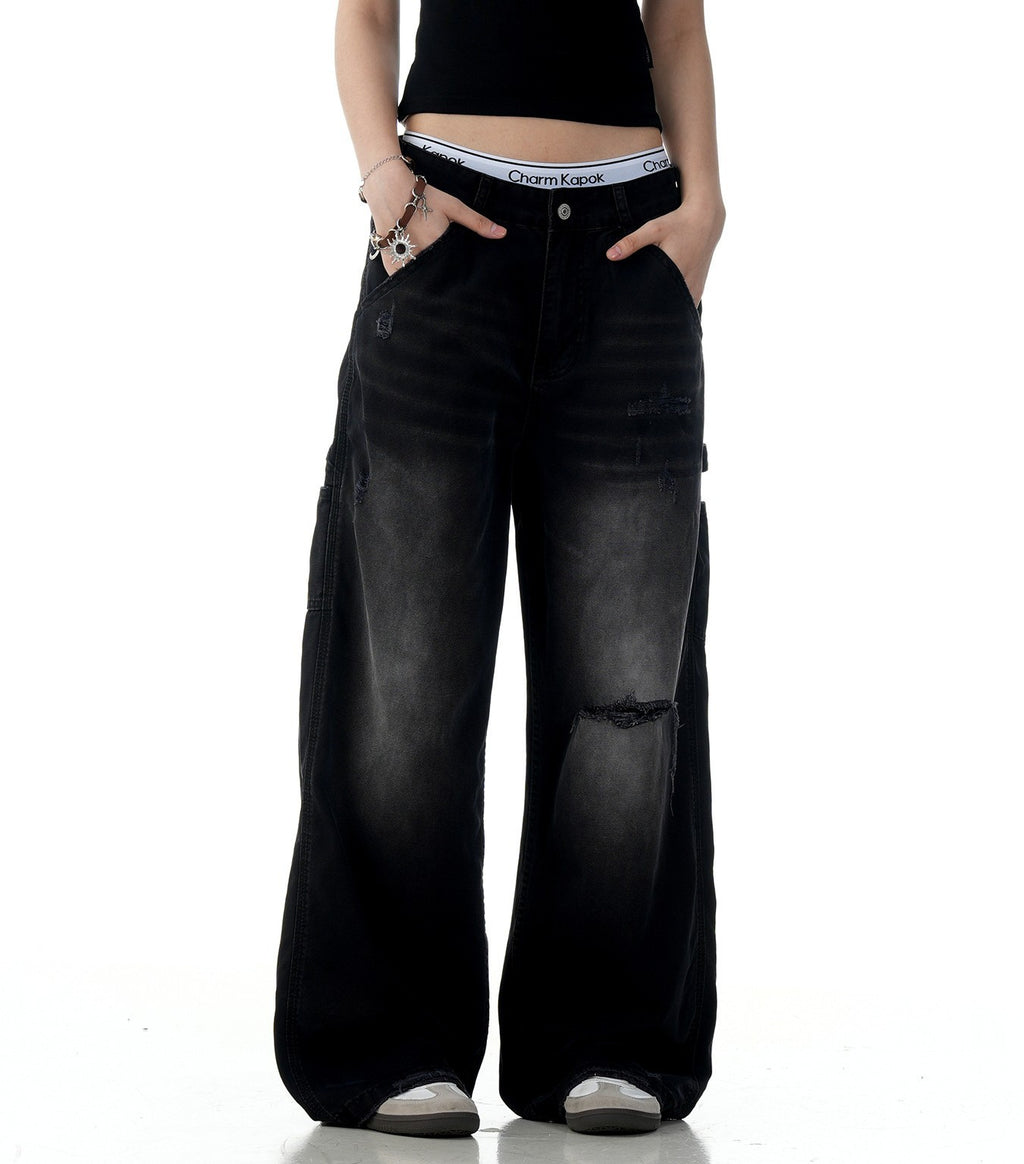 Like the 90's Tattered Baggy Jeans