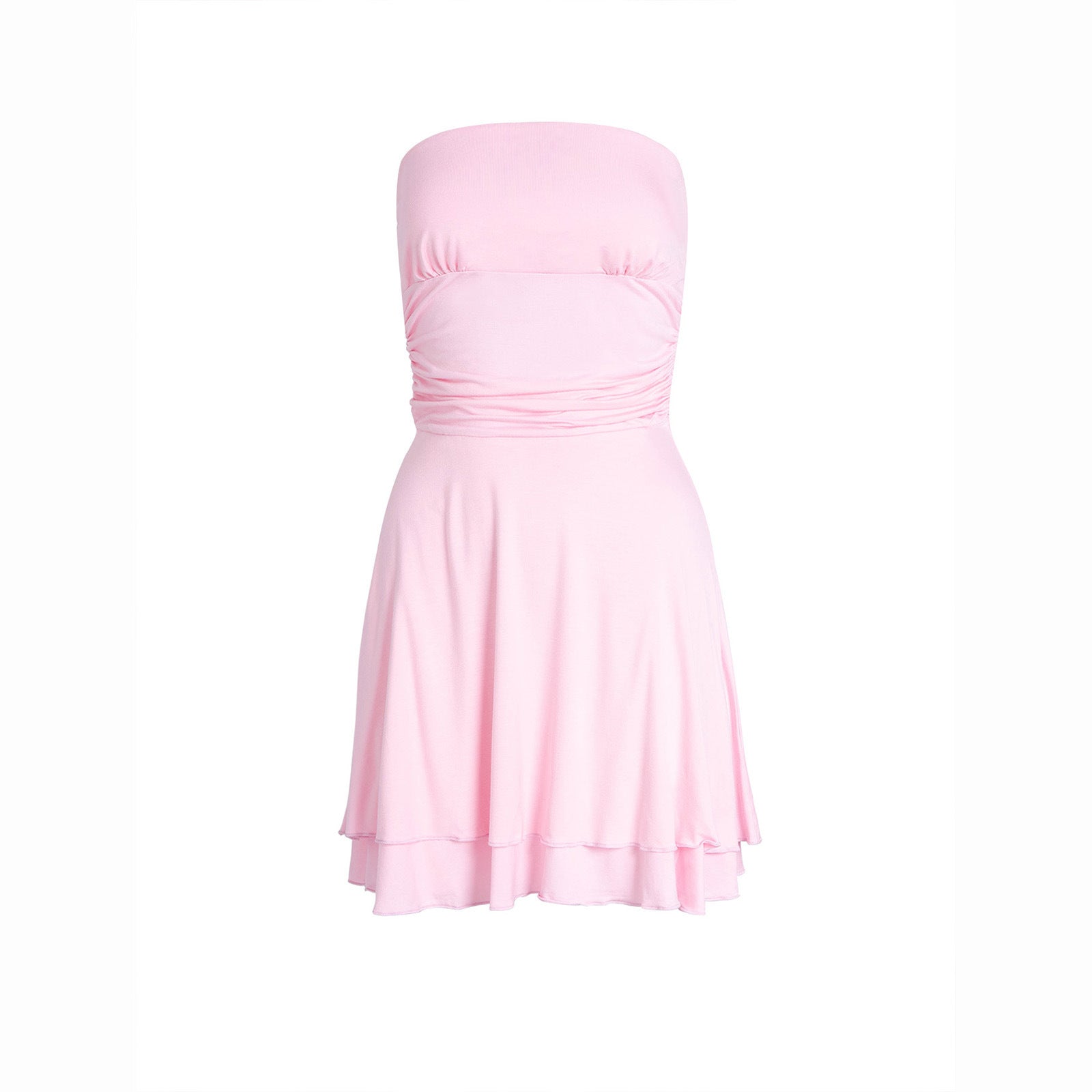 Summertime Sexy Pleated Tube-top Dress