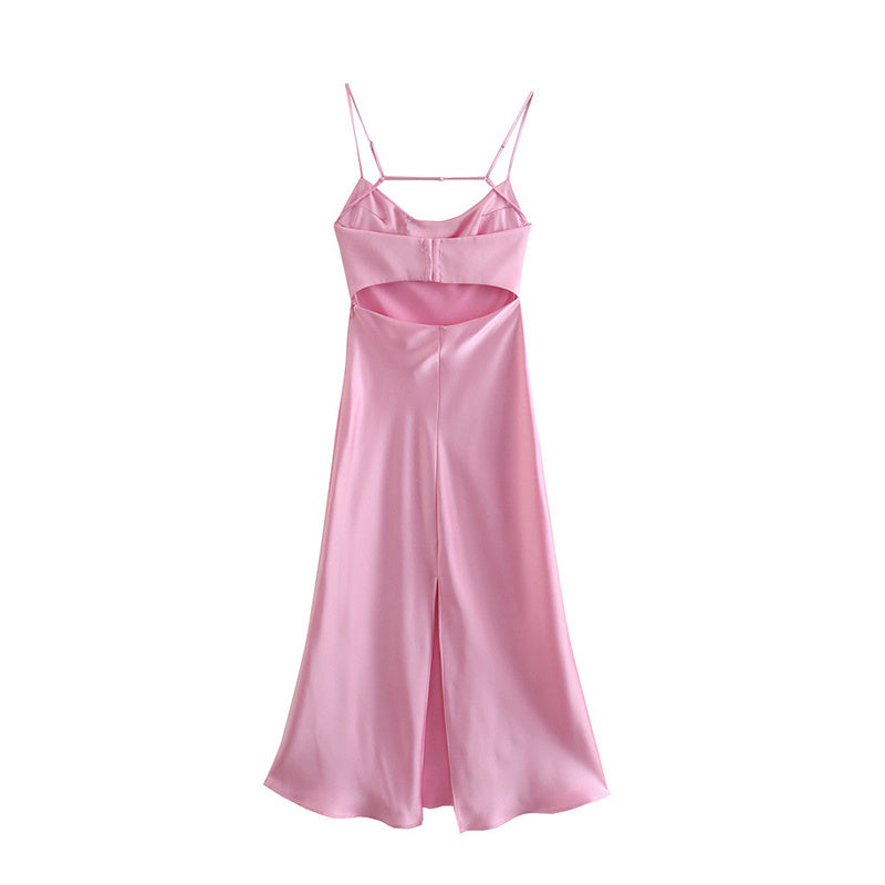 A Lil' Show Off Satin Dress