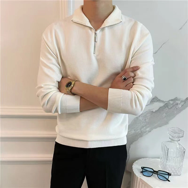 Better than Your Average  Men's Quarter Zip Pullover Sweater