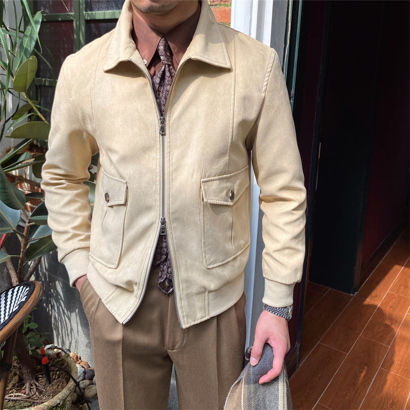 Suede Coffee Bomber