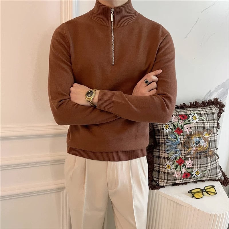 Better than Your Average  Men's Quarter Zip Pullover Sweater