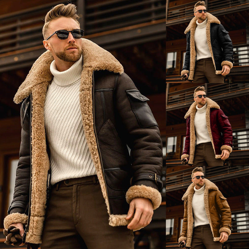 Heart Crush Mens Military Fleece Jacket