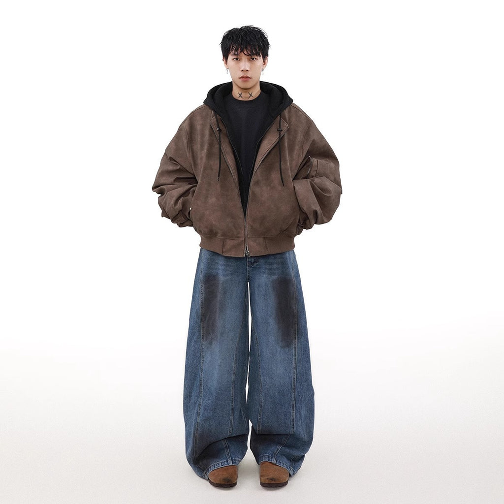 Loose Casual Hooded Coat Idle Style Two-piece Jackets