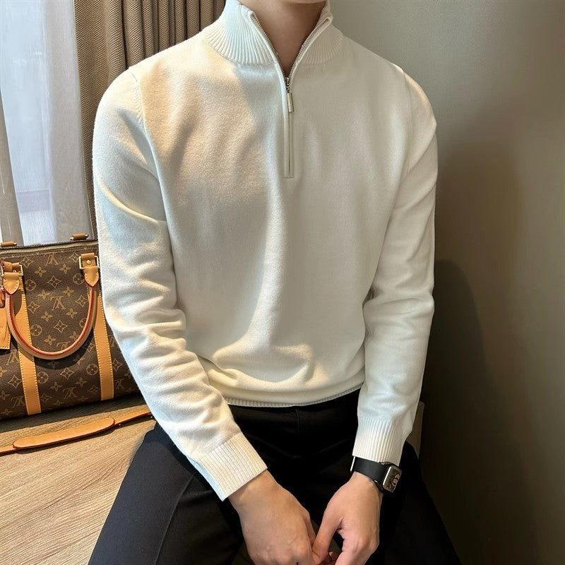 Better than Your Average  Men's Quarter Zip Pullover Sweater